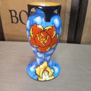 Sakuraware Vase, Hand Painted, Made In Japan